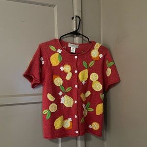 Susan Bristol embroidery cardigan